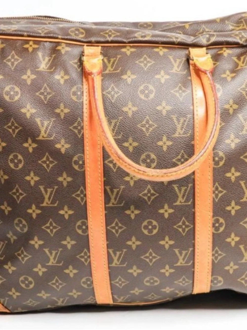 Louis Vuitton Monogram Sirius 50 Boston Bag in Brown and Tan - Picture 2 of 10